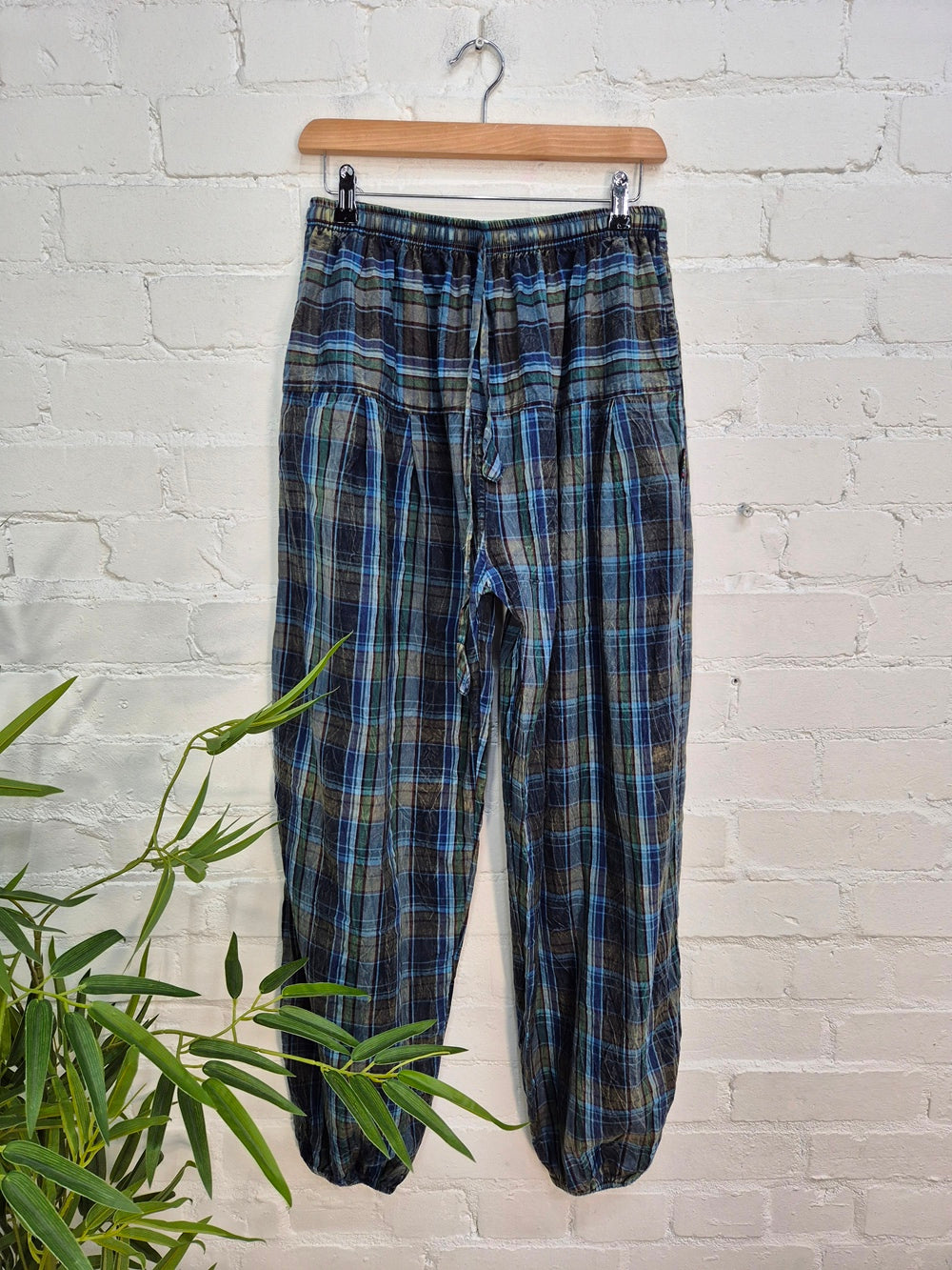 Cotton Checkered Harems