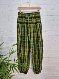Cotton Checkered Harems