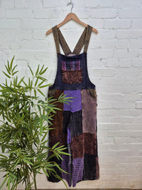 Mixed Patchwork Dungarees