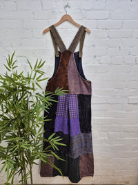 Mixed Patchwork Dungarees