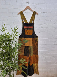 Mixed Patchwork Dungarees