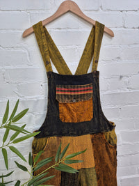 Mixed Patchwork Dungarees