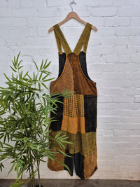 Mixed Patchwork Dungarees