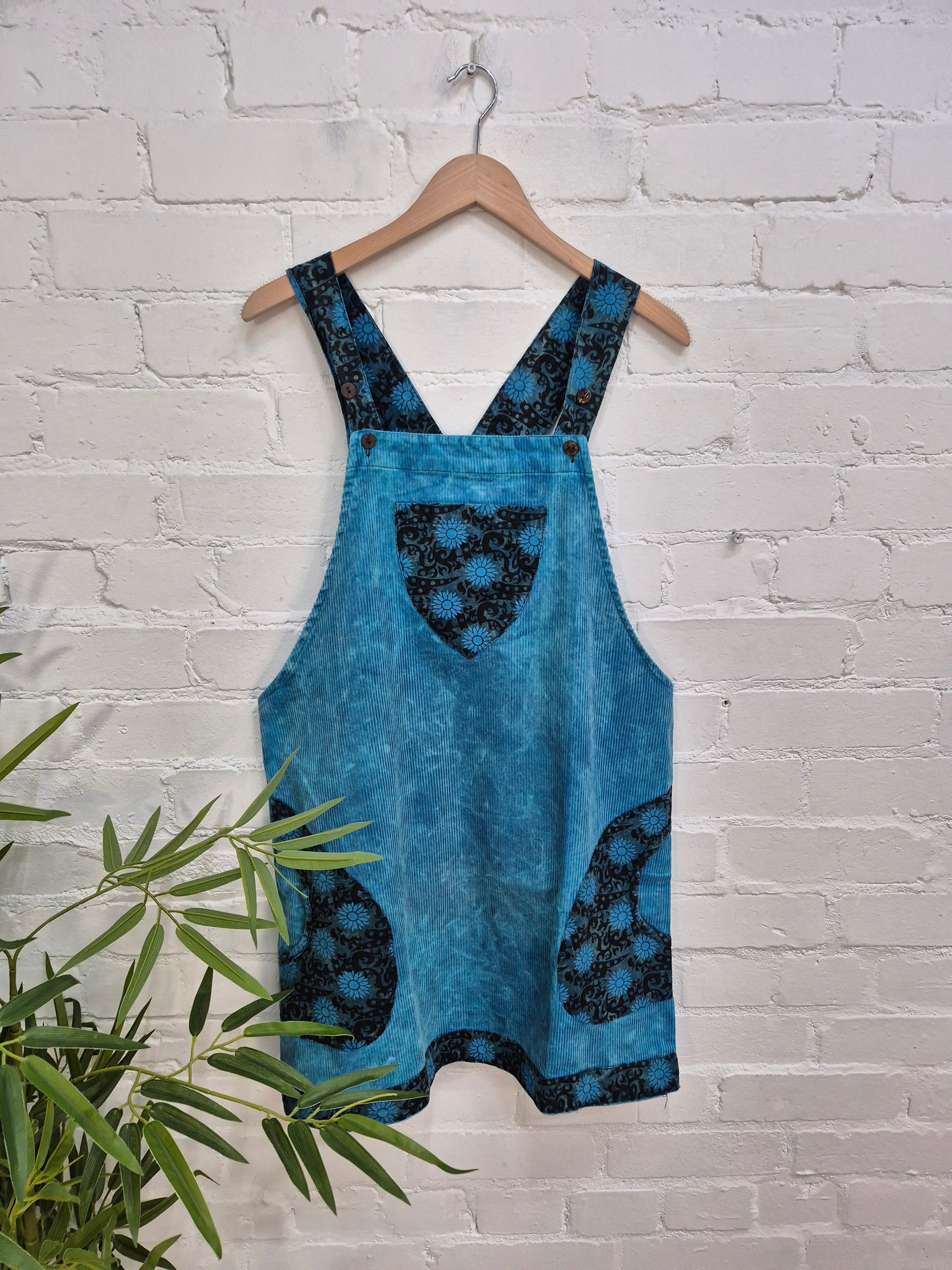 Corduroy Short Dungaree Dress