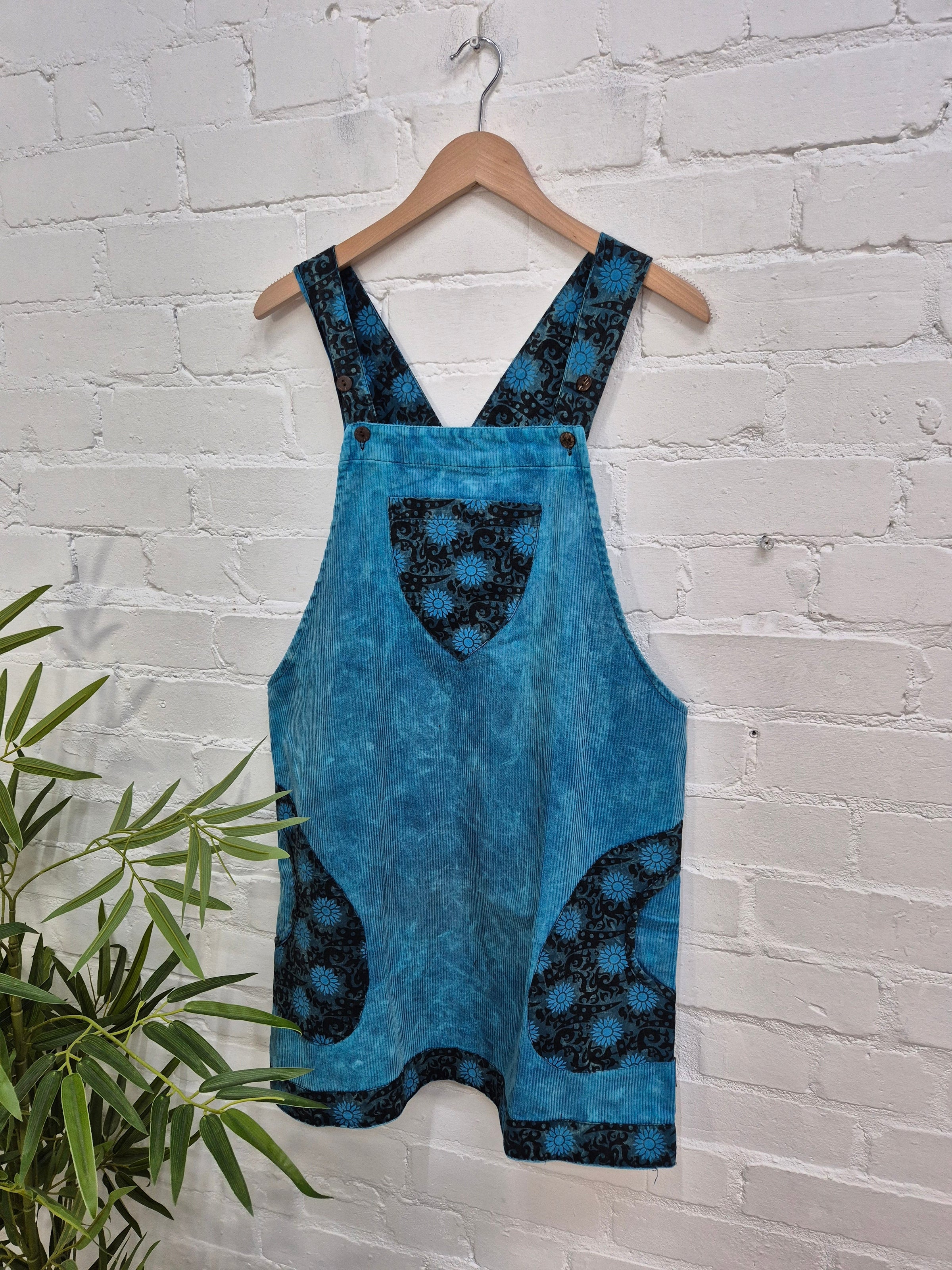 Corduroy Short Dungaree Dress