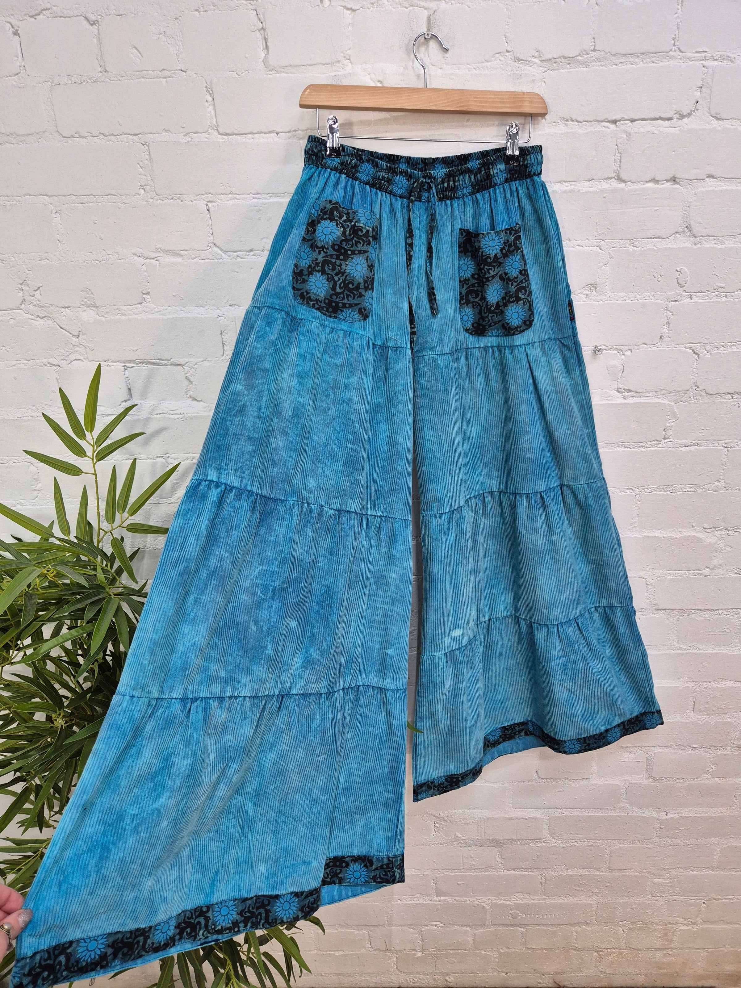 Corduroy Wide Leg Trousers