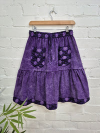Corduroy Elasticated Midi Skirt