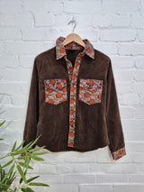 Ladies Corduroy Full Button Shirt