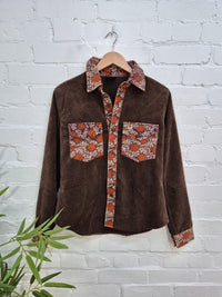 Ladies Corduroy Full Button Shirt