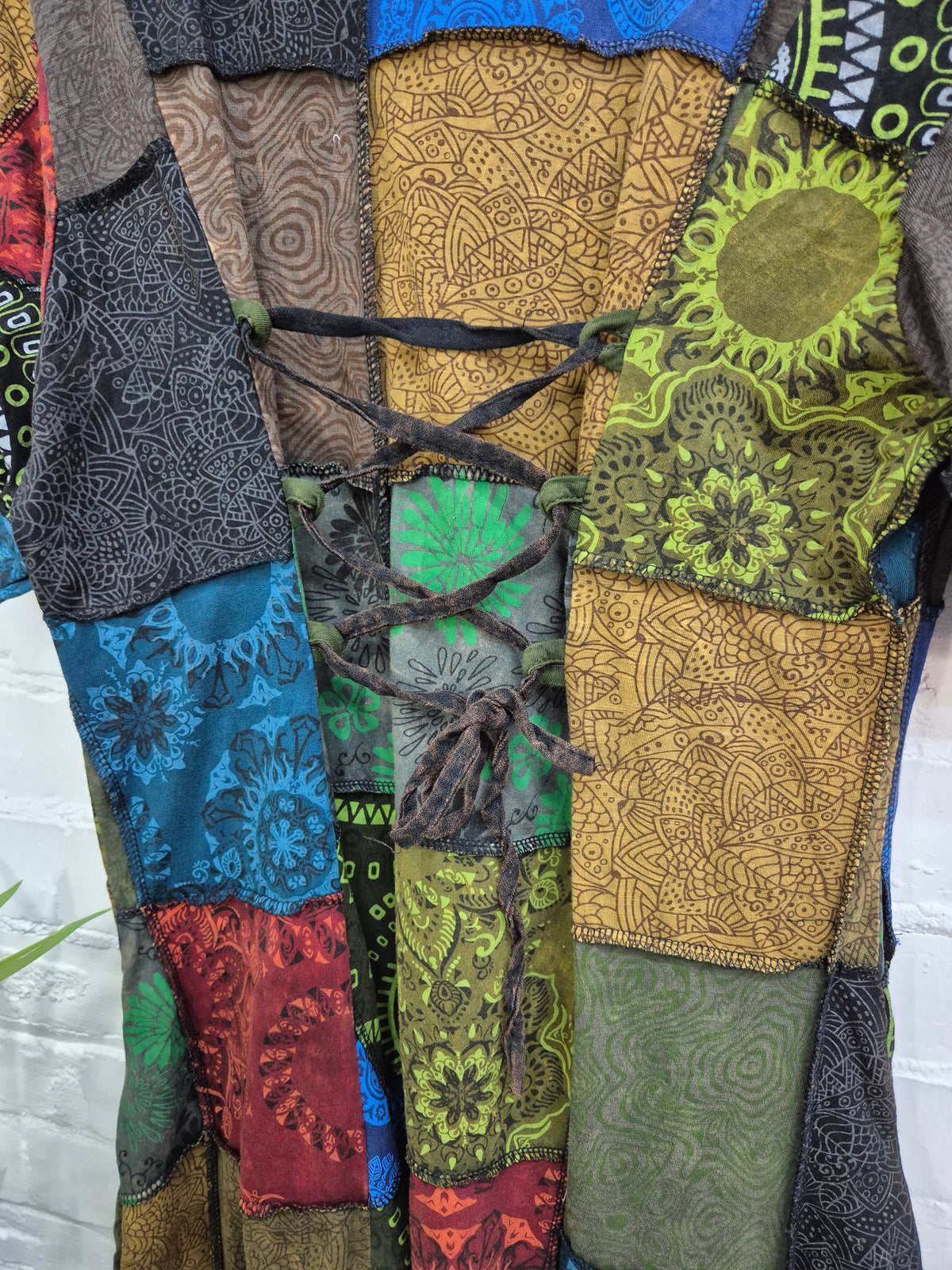 Patchwork Midi Dress