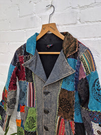Fleece Lined Patchwork Jacket