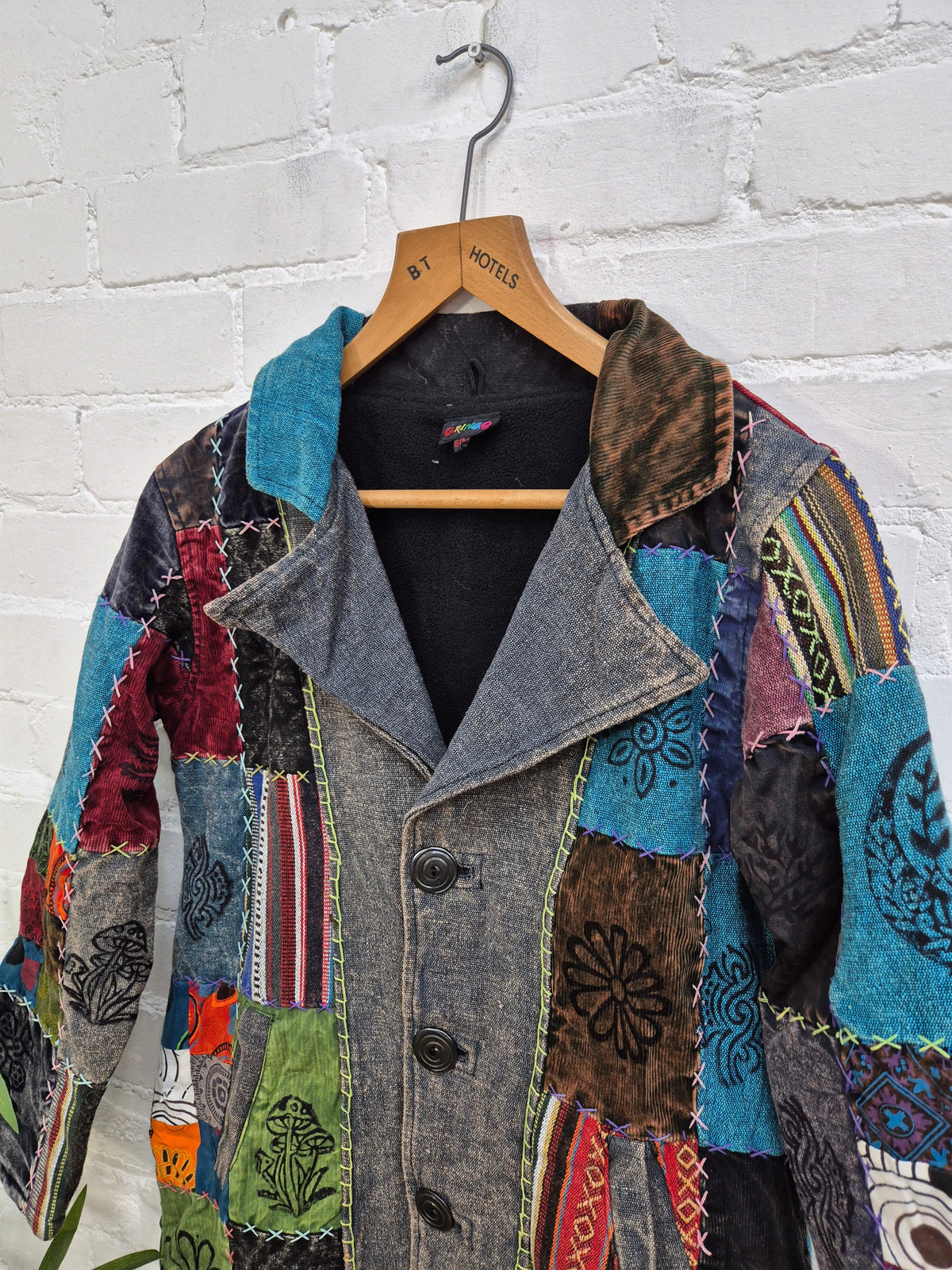 Fleece Lined Patchwork Jacket