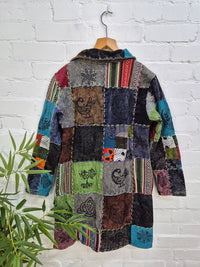 Fleece Lined Patchwork Jacket