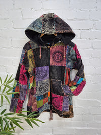 Fleece Lined Patchwork Jacket