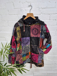 Fleece Lined Patchwork Jacket