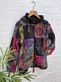 Fleece Lined Patchwork Jacket