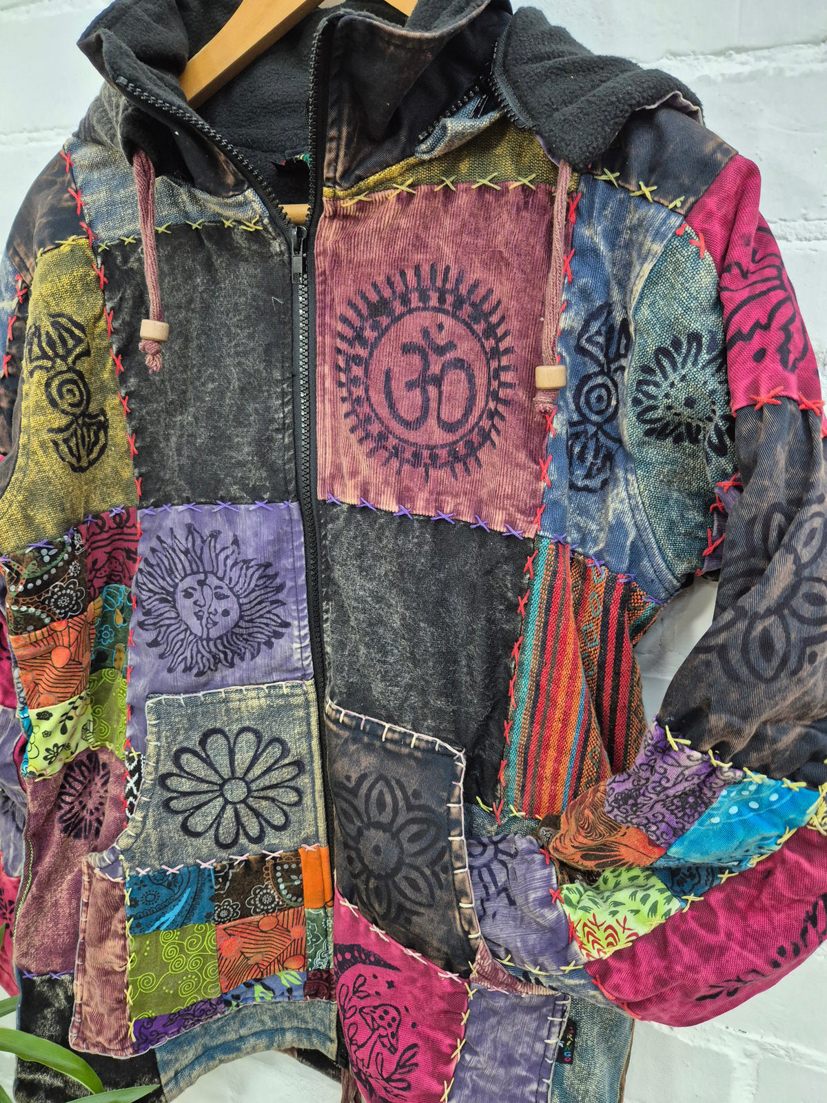 Fleece Lined Patchwork Jacket