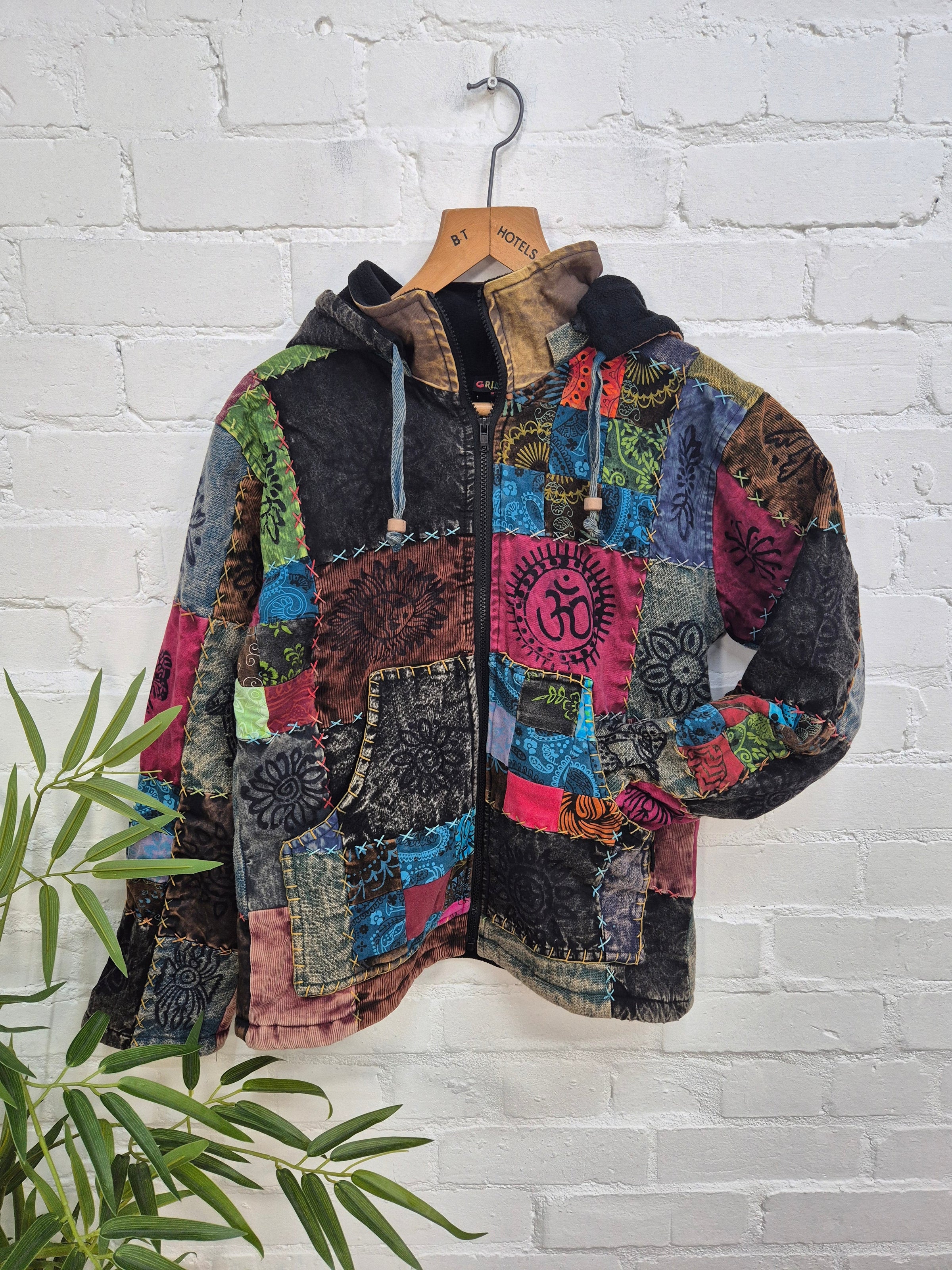 Fleece Lined Patchwork Jacket