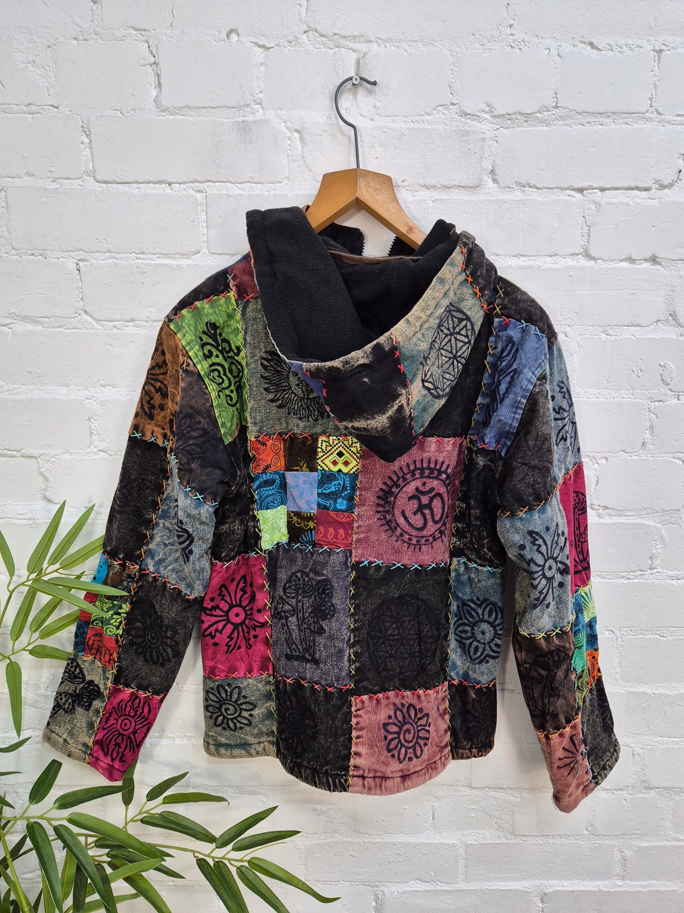 Fleece Lined Patchwork Jacket