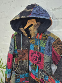 Fleece Lined Patchwork Jacket