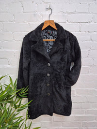 Teddy Bear Long Button Coat