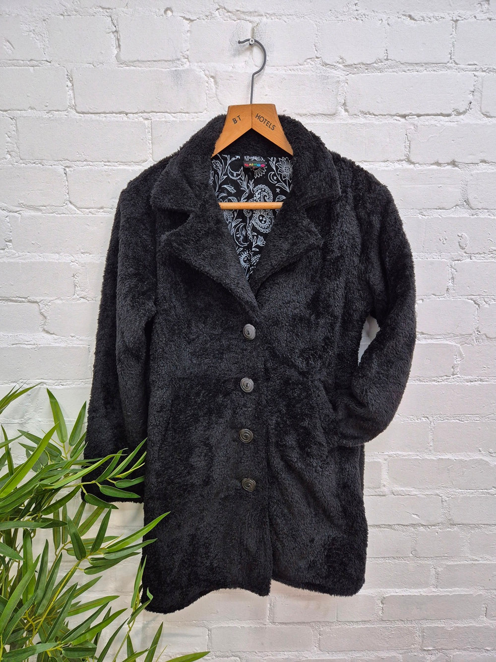 Teddy Bear Long Button Coat
