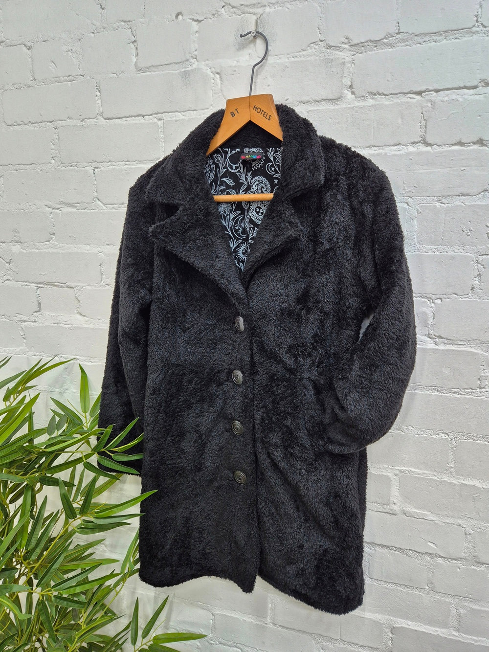 Teddy Bear Long Button Coat