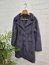 Teddy Bear Long Button Coat