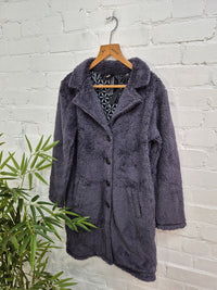 Teddy Bear Long Button Coat