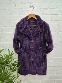 Teddy Bear Long Button Coat