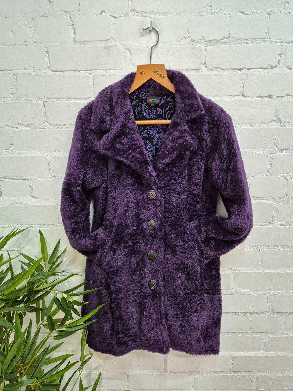 Teddy Bear Long Button Coat