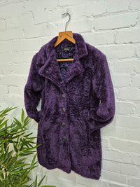 Teddy Bear Long Button Coat