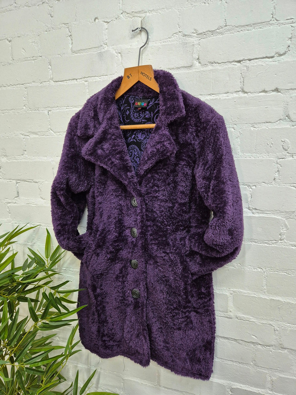 Teddy Bear Long Button Coat
