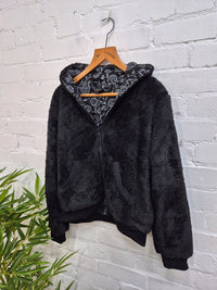 Teddy Bear Short Zip Hooded Jacket