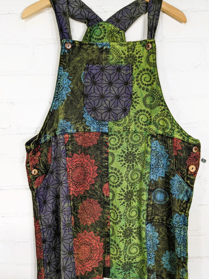 Short Dungaree Dress