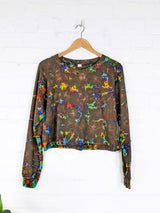 Tie Dye Cropped Jumper