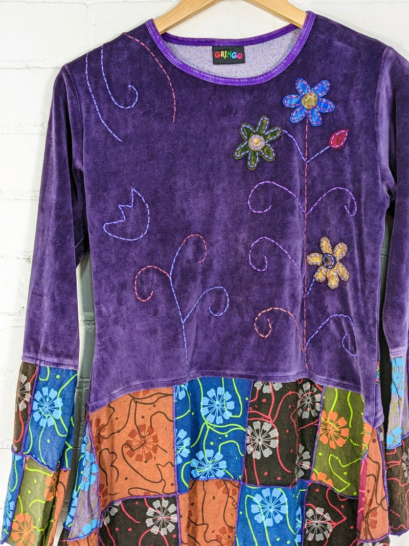 Velvet Long Sleeve Top