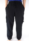 Plain Cargo Cotton Trousers