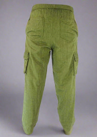 Plain Cargo Cotton Trousers