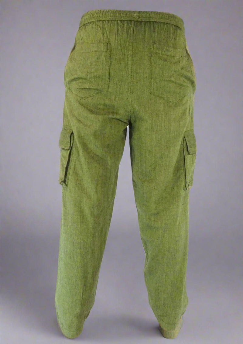 Plain Cargo Cotton Trousers