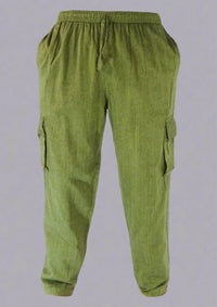 Plain Cargo Cotton Trousers
