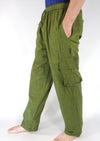 Plain Cargo Cotton Trousers