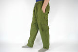 Plain Cargo Cotton Trousers