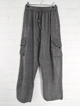 Plain Cargo Cotton Trousers