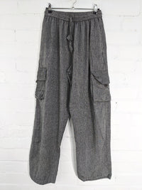 Plain Cargo Cotton Trousers