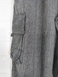 Plain Cargo Cotton Trousers