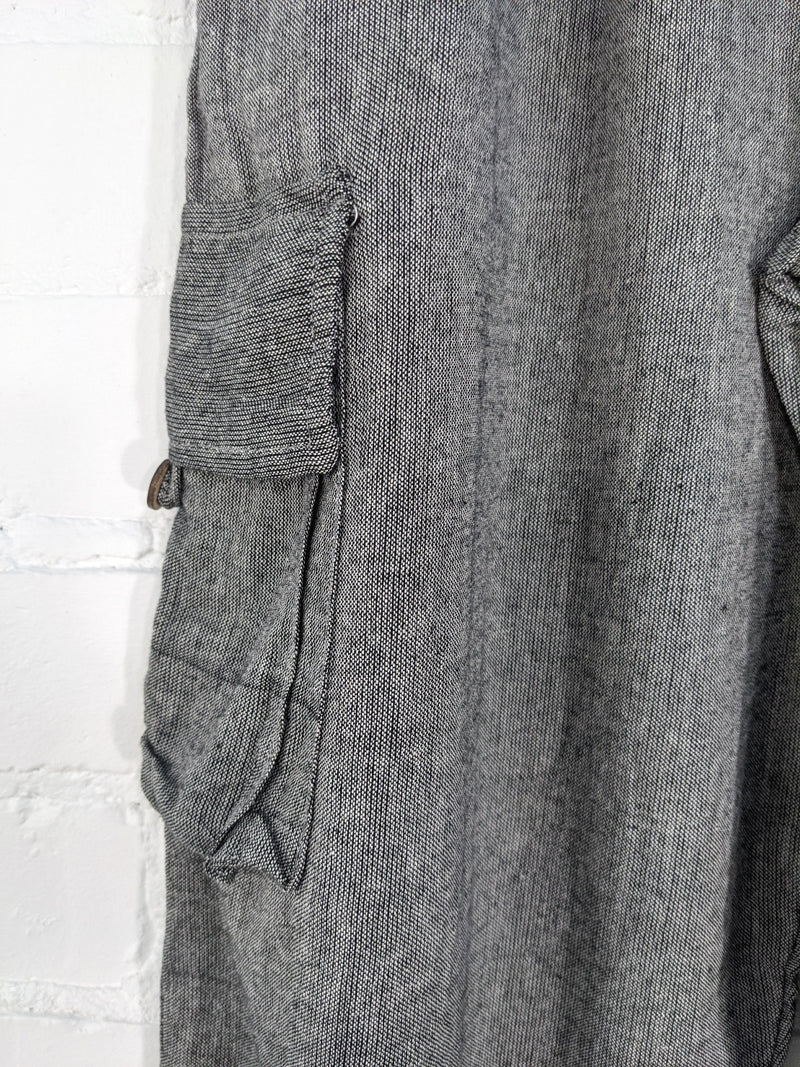 Plain Cargo Cotton Trousers