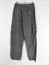 Plain Cargo Cotton Trousers