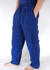 Plain Cargo Cotton Trousers