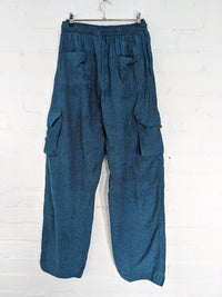 Plain Cargo Cotton Trousers